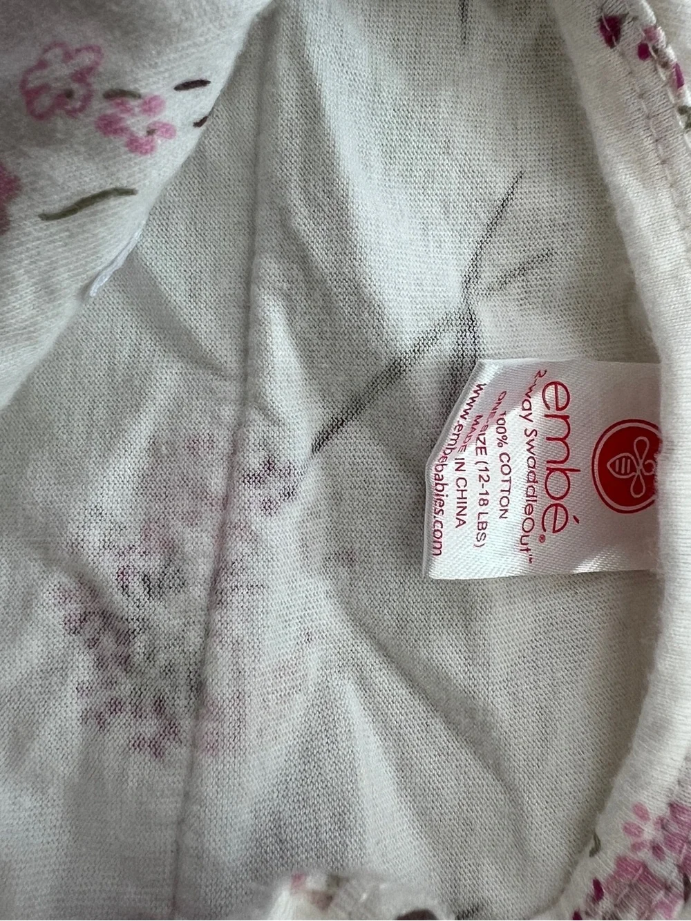 Embe Floral Pink and White Bedding Cover - Soft Floral Print